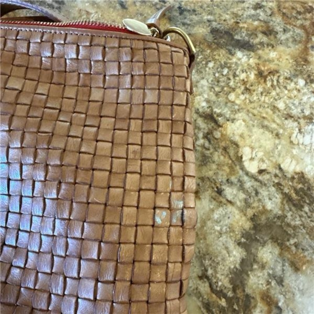 Clare V Moyen Messenger - Natural Woven Checker - Picture 5 of 5